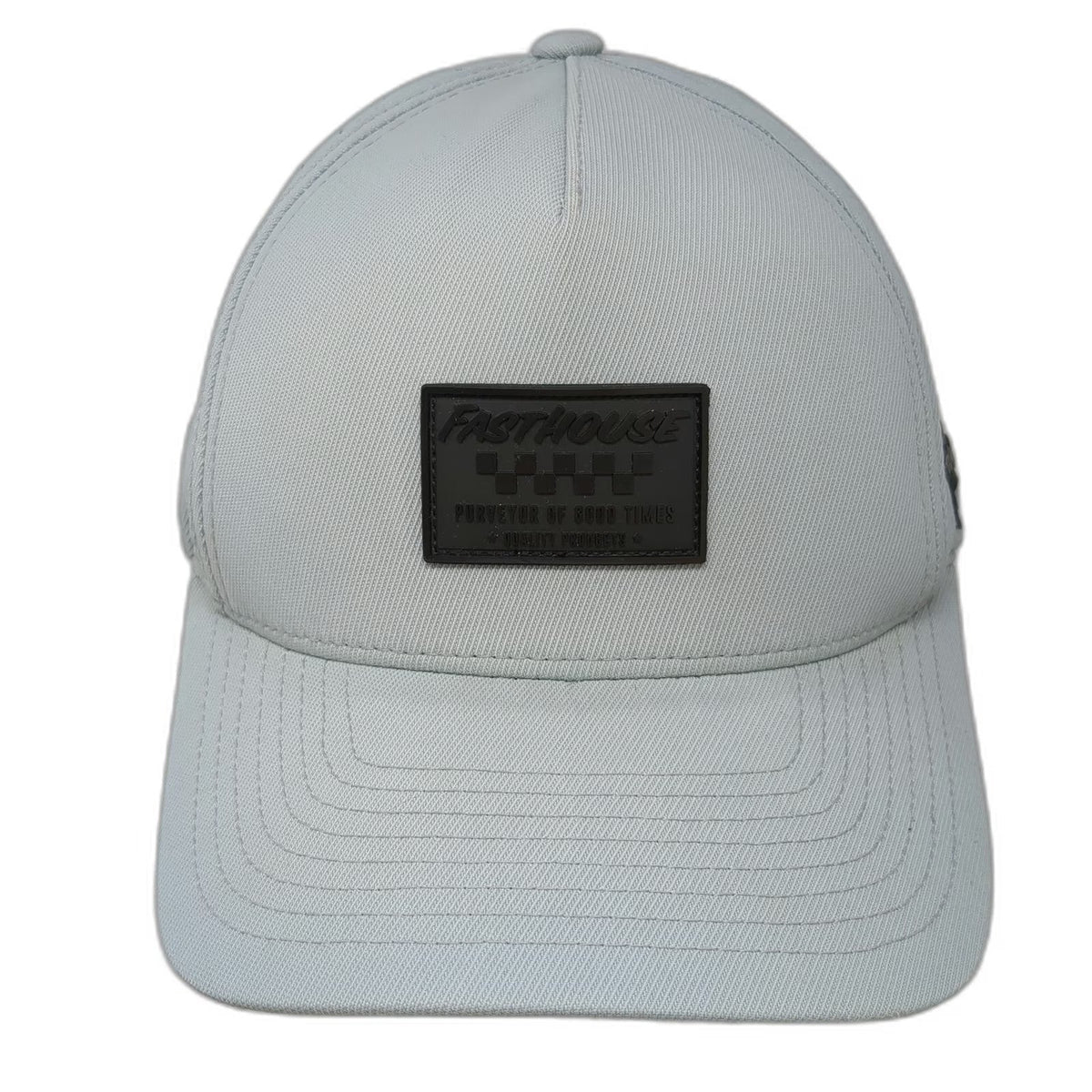 Fasthouse 5 Panel Gray Hat One Size Perforated Snapback Purveyor of Good Times