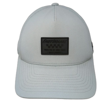 Fasthouse 5 Panel Gray Hat One Size Perforated Snapback Purveyor of Good Times