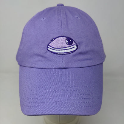 Newt Men's Slideback Hat Purple Adjustable 100% Cotton Embroidered Frog Logo