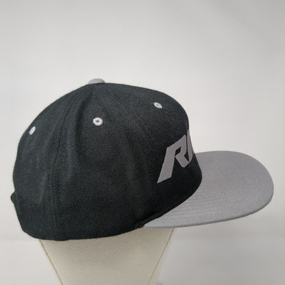 RIFT Snapback Hat Black One Size Adjustable Embroidered The Classics Yupoong