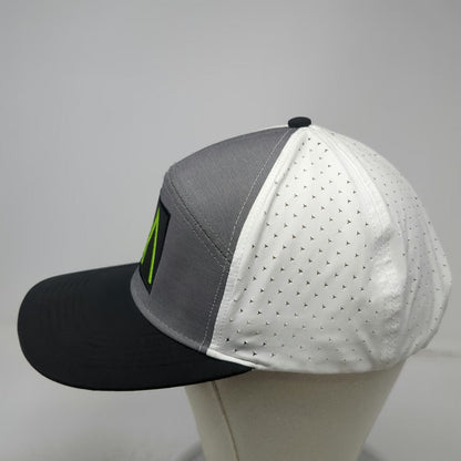 The Heartbeat Brand Trucker Hat Gray White Black One Size Mountain Logo Patch