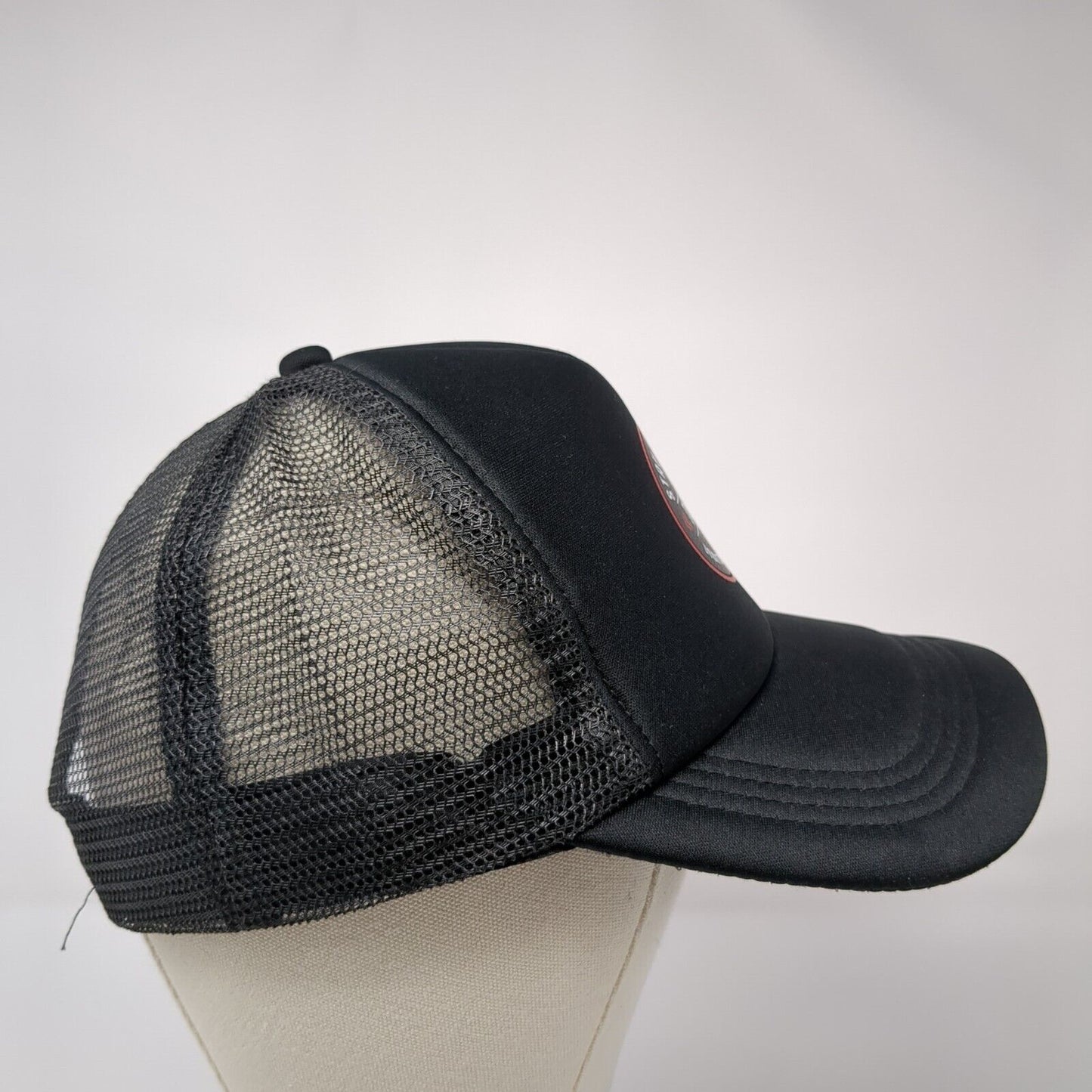 Stay Strong The Gym Downtown Boise ID Snapback Trucker Hat Black OS Mesh Back