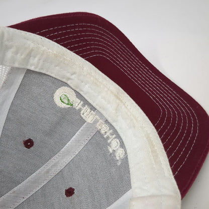 Direct Caps Hilleshög Red Trucker Hat OSFM Snapback Mesh Agriculture Seed Logo
