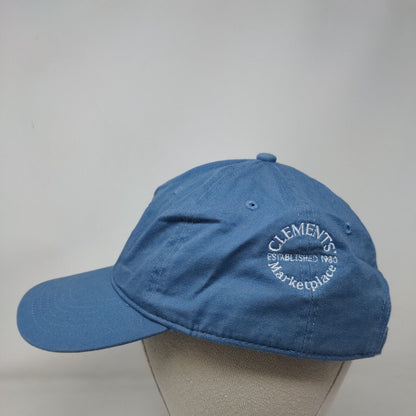 Clements Marketplace Established 1980 Slideback Hat Blue One Size Embroidered
