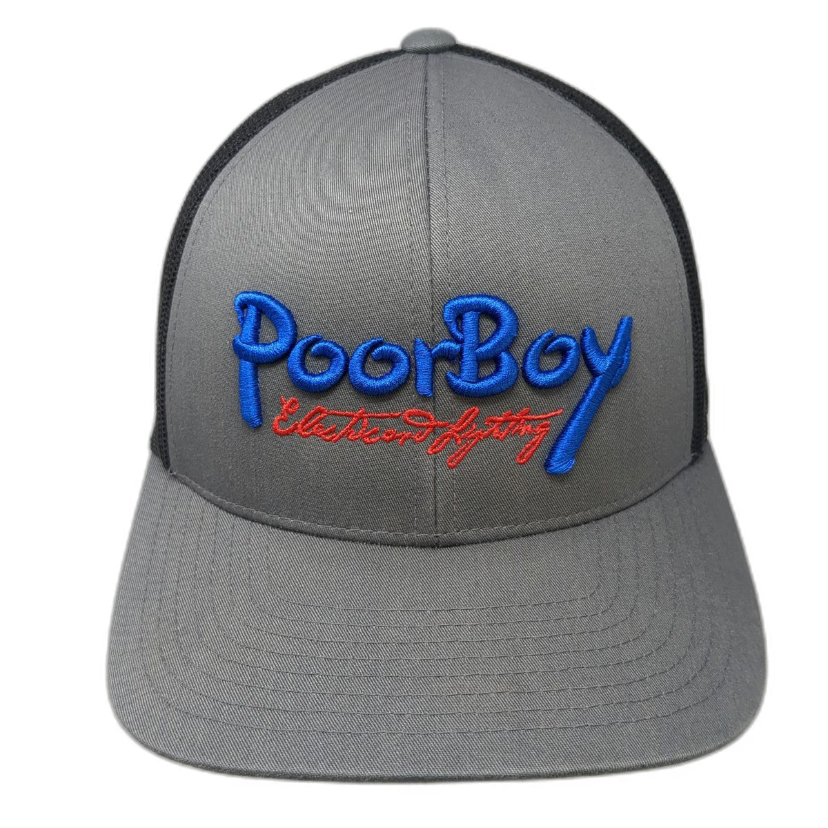 Pacific Headwear PoorBoy Electric Lighting Gray OSFM Mesh Snapback Trucker Hat