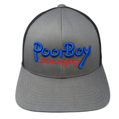Pacific Headwear PoorBoy Electric Lighting Gray OSFM Mesh Snapback Trucker Hat
