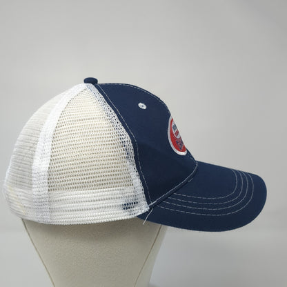 My Hockey Tournaments Champions Trucker Hat Blue One Size Adjustable Mesh Back