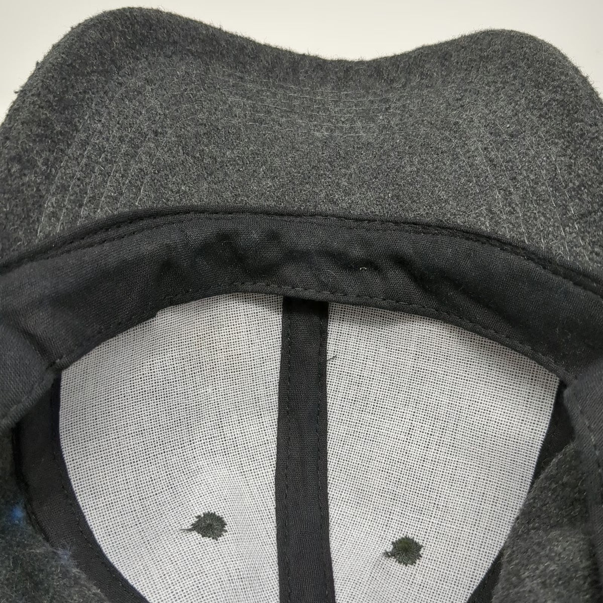 Forever 21 Baseball Cap Gray One Size Strapback Textured Plain Solid Blank Hat