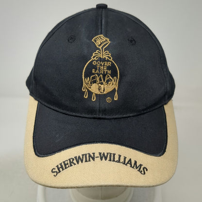 Sherwin-Williams Baseball Cap Black One Size Cover The Earth Logo Two Tone hat