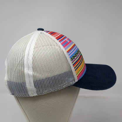Ariat Trucker Hat Blue One Size Cactus Leopard Serape Mesh Back Snapback