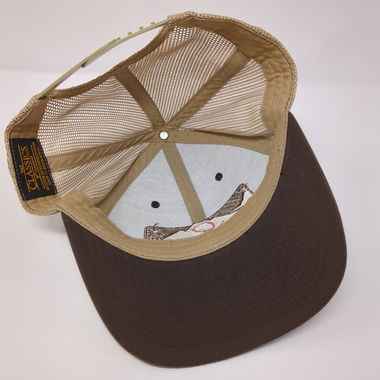 Idaho Kombucha Co. Snapback Mesh Back Trucker Hat Brown OSFA Yupoong