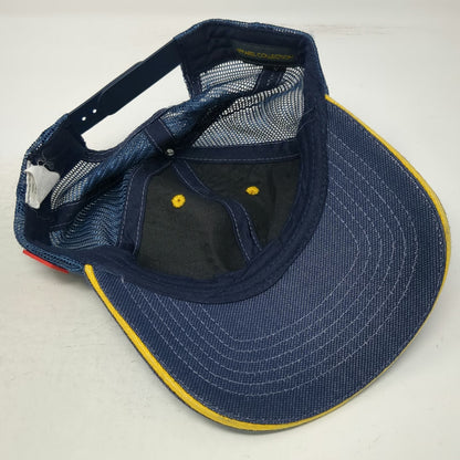 Apparel Collection Blue Trucker Hat One Size Mesh Snapback McDonalds Logo