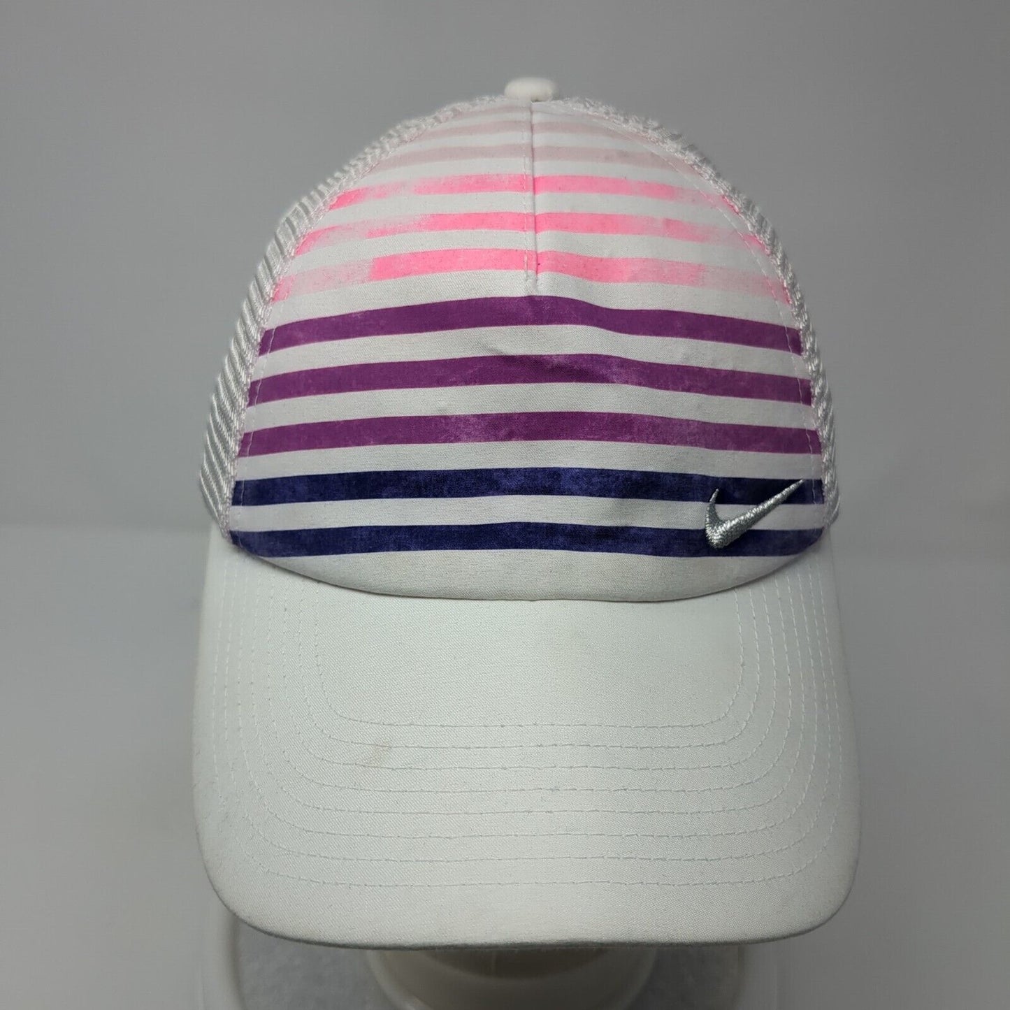 Nike Golf Snapback Mesh Back Hat Multi One Size Striped Adjustable