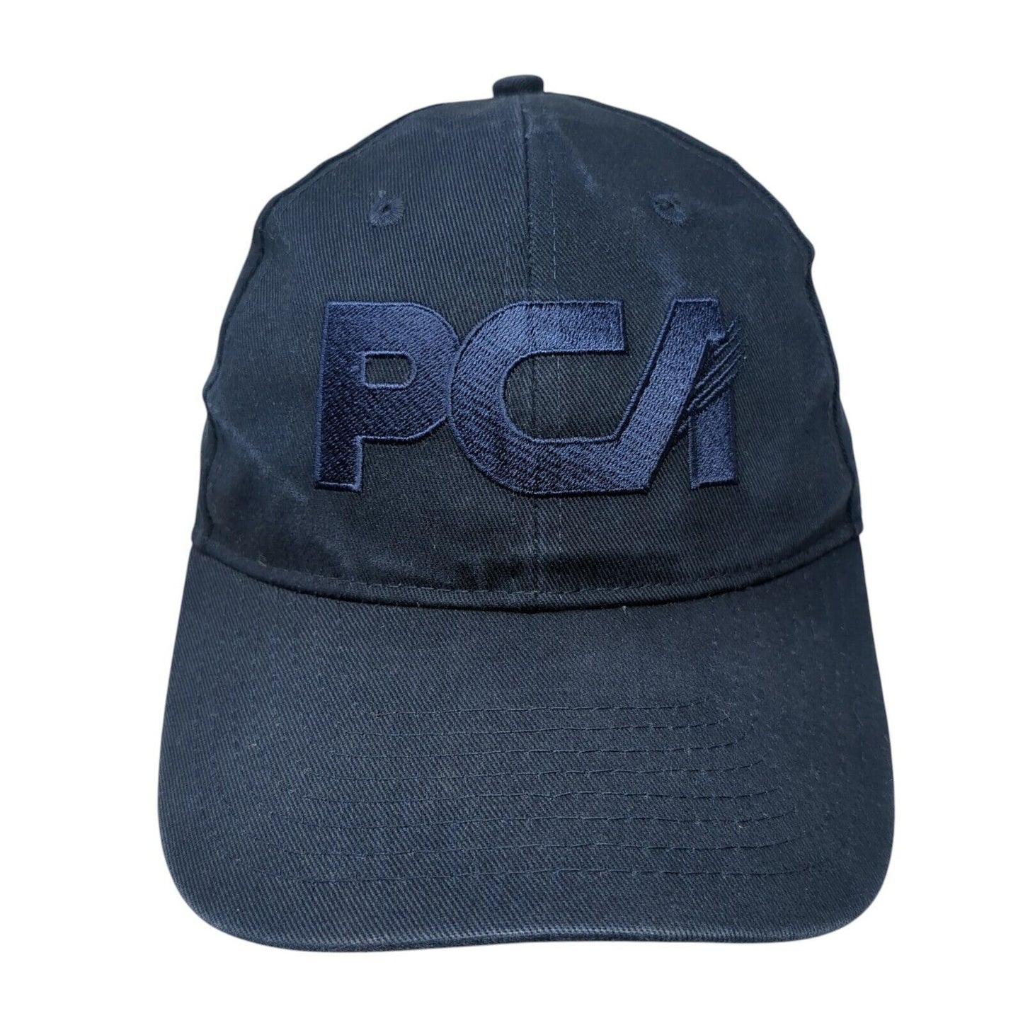 PCA Strapback Hat Blue One Size Adjustable Embroidered Solid Hit Wear