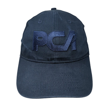 PCA Strapback Hat Blue One Size Adjustable Embroidered Solid Hit Wear