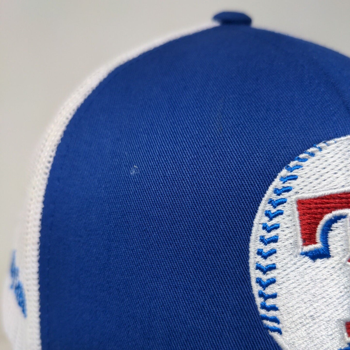 Pacific Headwear Men's Snapback Hat Blue Embroidered Texas Rangers Logo