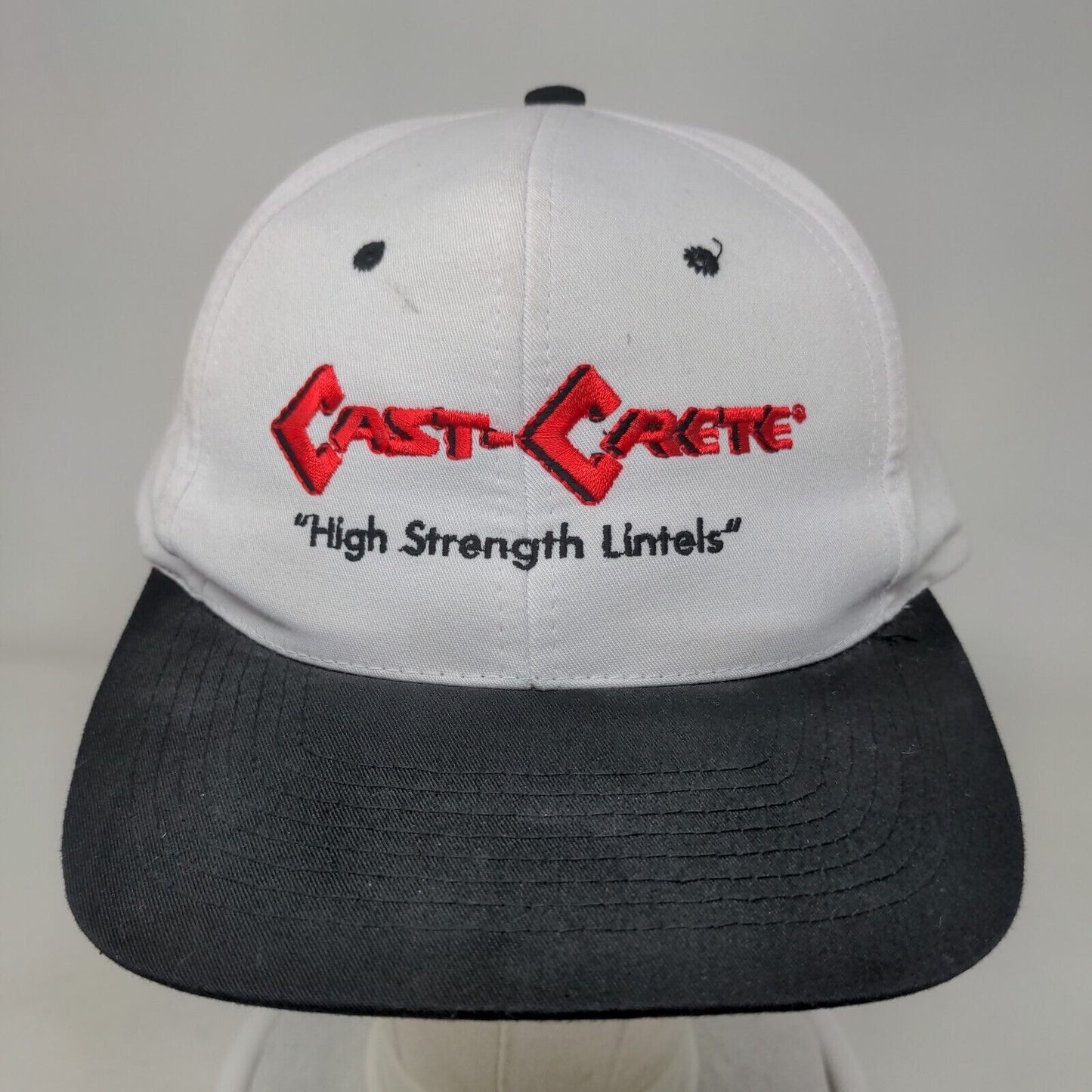Cast-Crete High Strength Lintels Snapback Hat White One Size Colorblock