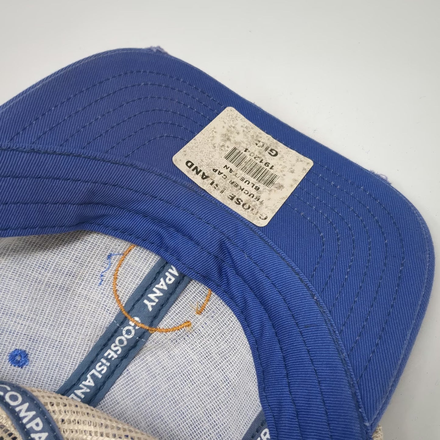 Goose Island Beer Co Trucker Hat Blue One Size Distressed Mesh Snapback USA