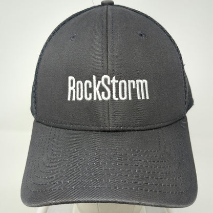 New Era Baseball Cap Gray L RockStorm Smith Bits Mesh Stretch Fit Hat