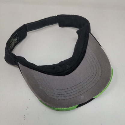 Signatures Men's Strapback Sun Visor Cap Hat Black Adjustable Golf Logo