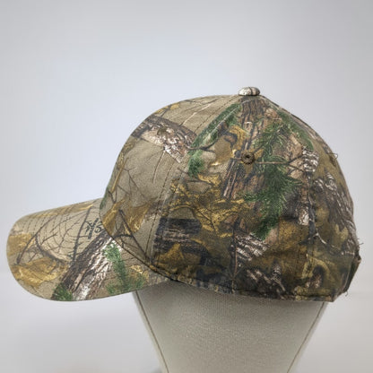 Signatures Realtree Camo Baseball Cap Brown OSFM Strapback Hat Hunting Fishing