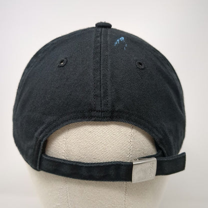 adidas Baseball Cap Black One Size Embroidered Logo Slideback Adjustable hat