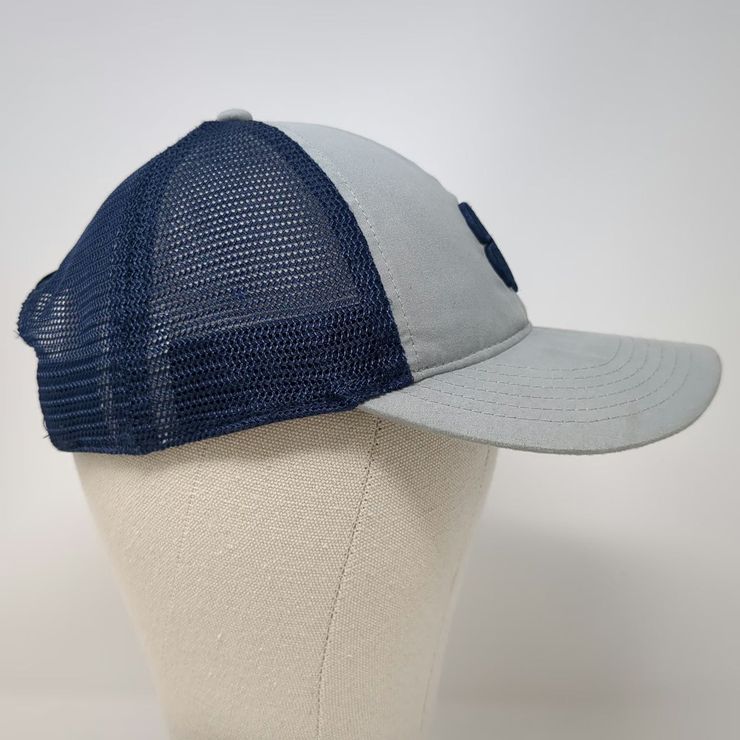 Black Clover Trucker Hat Gray Blue Clover Live Lucky One Size Snapback Mesh Cap