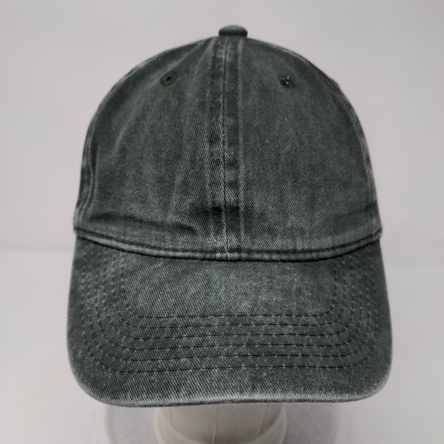 Unbranded Slideback Hat Green OSFA Adjustable Blank Solid 6 Panel