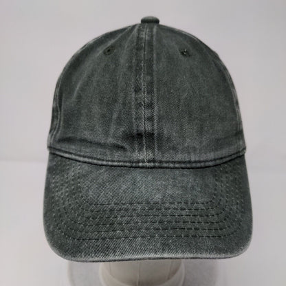 Unbranded Slideback Hat Green OSFA Adjustable Blank Solid 6 Panel