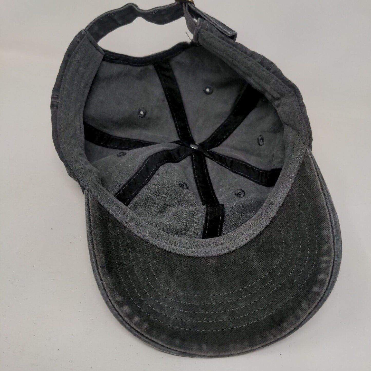 Unbranded Slideback Hat Black OSFM Solid 6 Panel Adjustable Blank