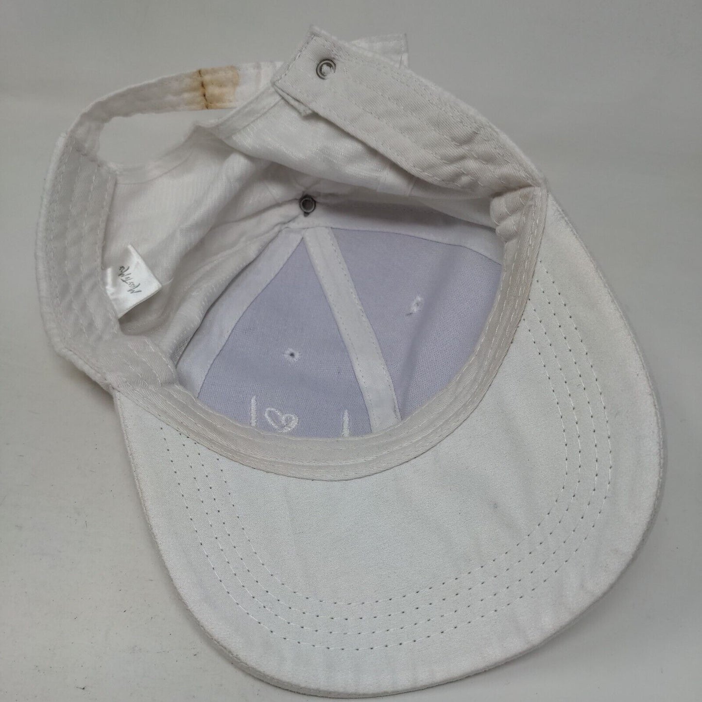 Bride Women's Snapback Hat White One Size Adjustable Embroidered Vented Holes