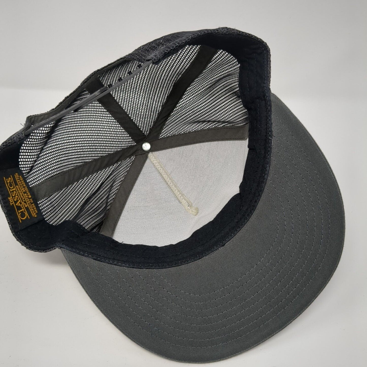 Assault Fitness Snapback Trucker Hat Gray OS Adjustable Mesh Classics Yupoong
