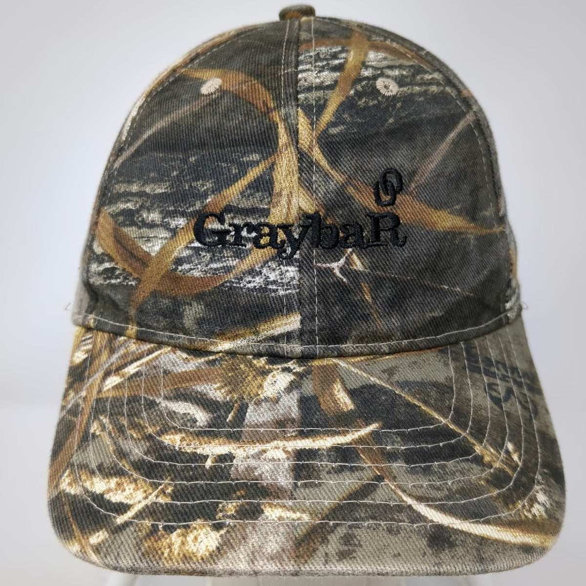 Kati Graybar Camo Baseball Cap Green One Size Slideback Buckle Embroidery Hat
