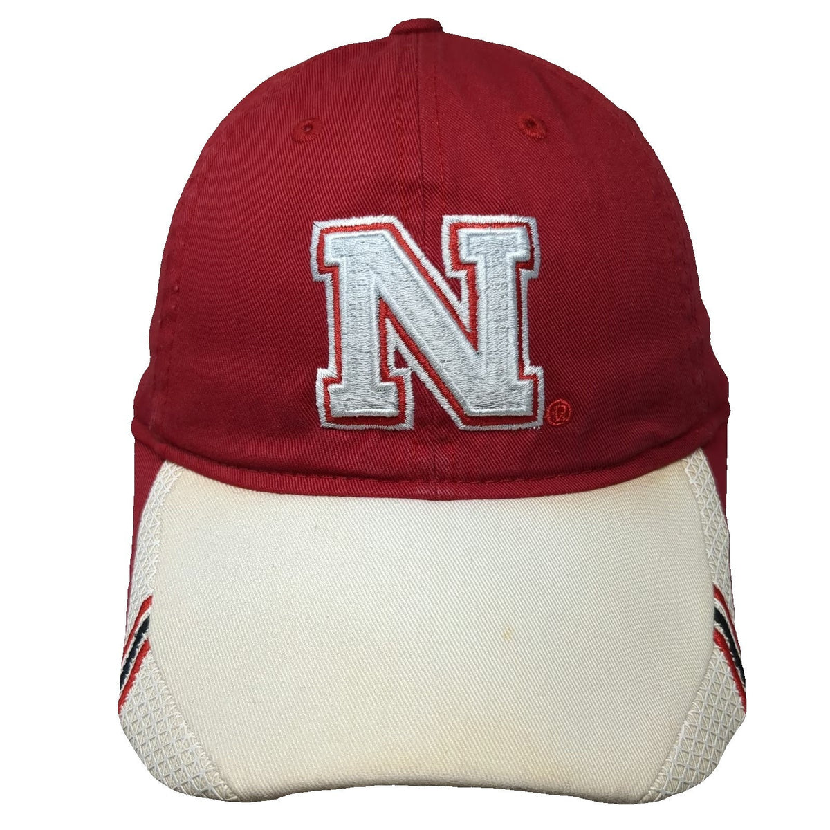 Adidas Nebraska Huskers NCAA Cap Red One Size Hat Climalite Embroidered Logo