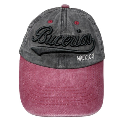 Bucerias Mexico Slideback Hat Multi OSFA Embroidered Colorblock 6 Panel