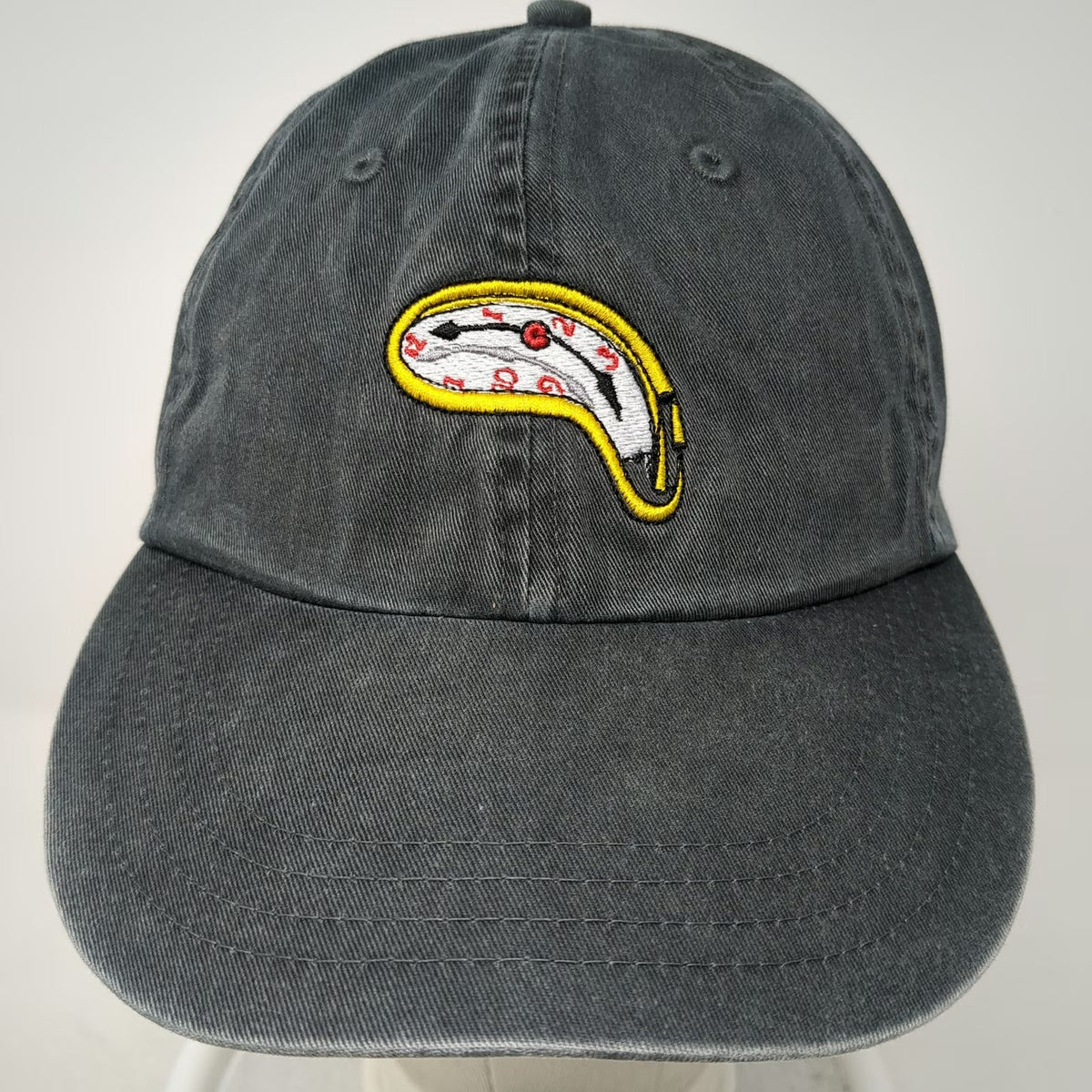 Cotton Deluxe Salvador Dali Museum Gray Melting Clock One Size Baseball Cap Hat