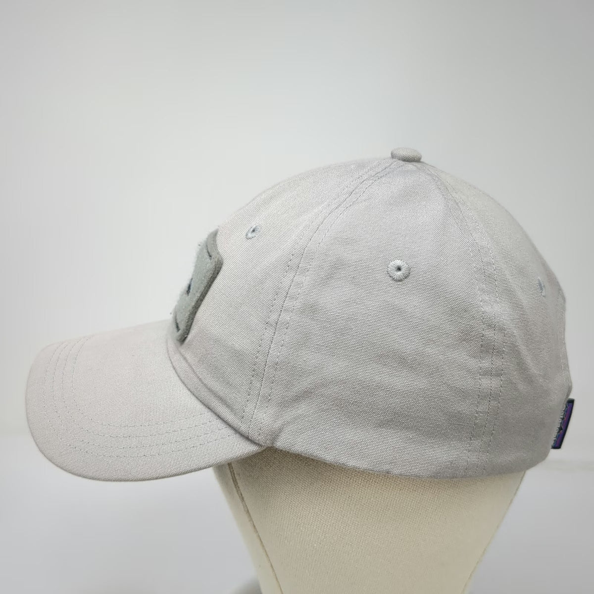 Patagonia Baseball Cap Gray One Size Trout Patch Hat Slideback Adjustable Canvas