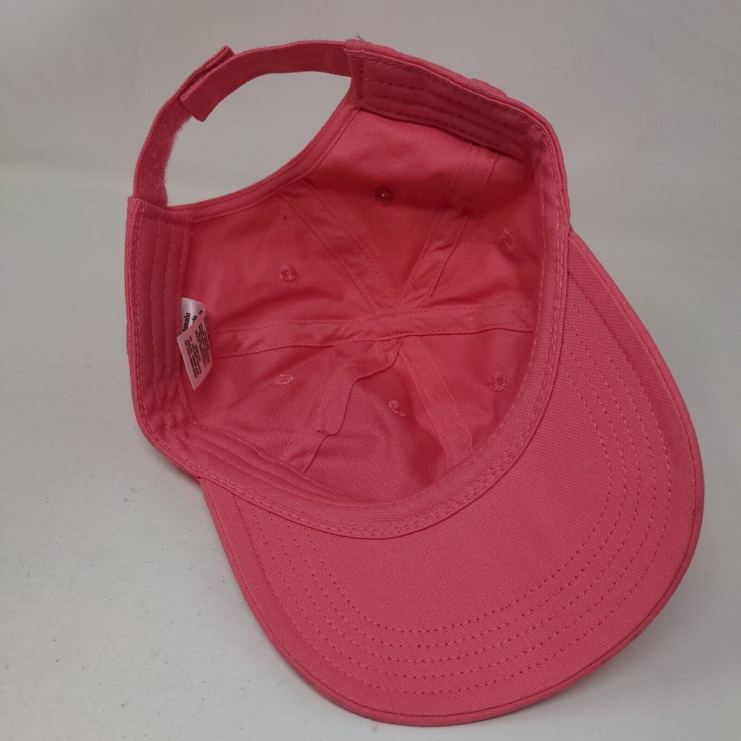 Carhartt Child Strapback Hat Pink OSFM Adjustable Vented Holes 6 Panel Cotton