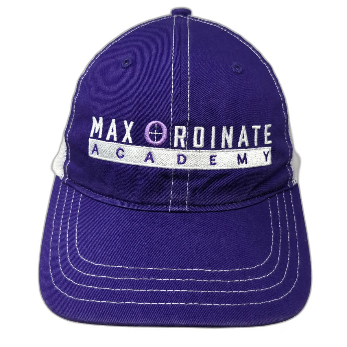 Richardson Trucker Hat Purple One Size Max Ordinate Academy Mesh Snapback Logo