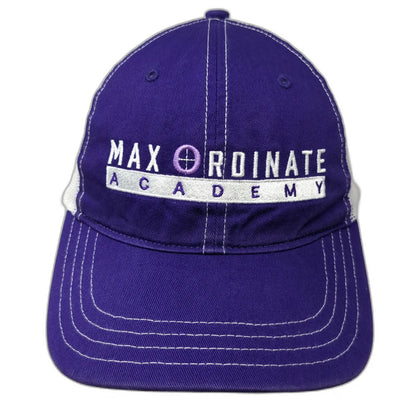 Richardson Trucker Hat Purple One Size Max Ordinate Academy Mesh Snapback Logo