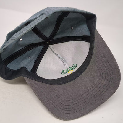 K-Products Crystal Beet Seed Trucker Hat Gray One Size Made in USA Vintage