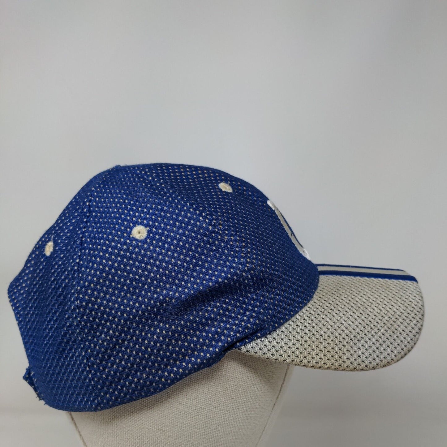 Game Day Strapback Hat Blue White OSFA Indianapolis Colts NFL Embroidered Logo