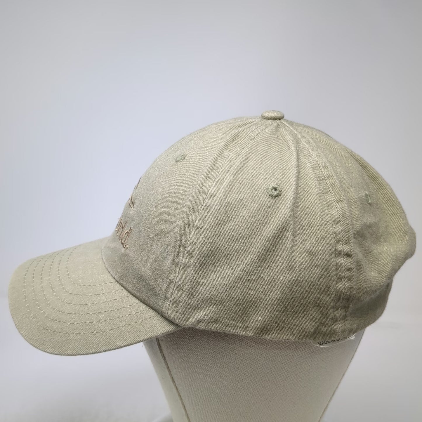 SeaWorld Baseball Cap Beige OS Embroidered Logo Slideback Strapback Hat Park