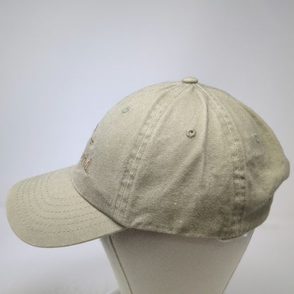 SeaWorld Baseball Cap Beige OS Embroidered Logo Slideback Strapback Hat Park