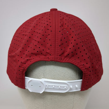 SNAPS PGA Jr League All Star Trucker Hat Red One Size Snapback Perforated