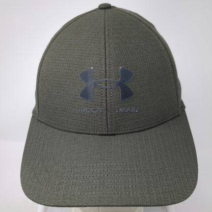 Under Armour Baseball Cap Green One Size Fitted Armourvent Mesh Stretch Fit Hat