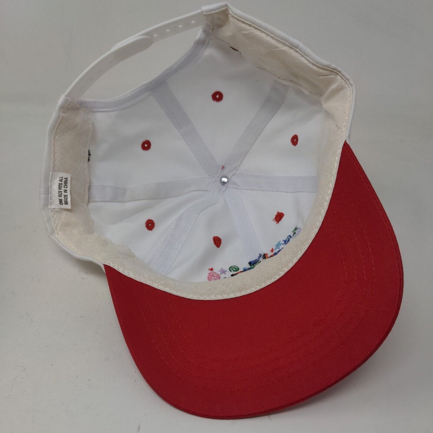 Unbranded Girl's Strapback Hat White OSFA Rather Be Flippin' Embroidered