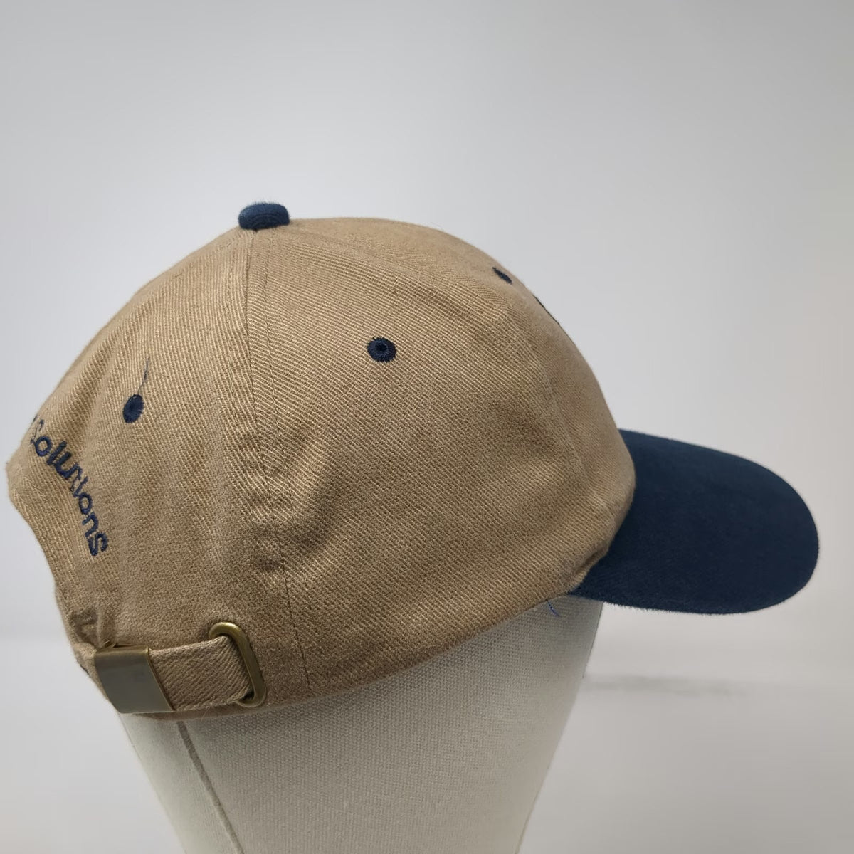 Brian Robinson Baseball Cap Beige Blue One Size CAT Caterpillar MineStar hat