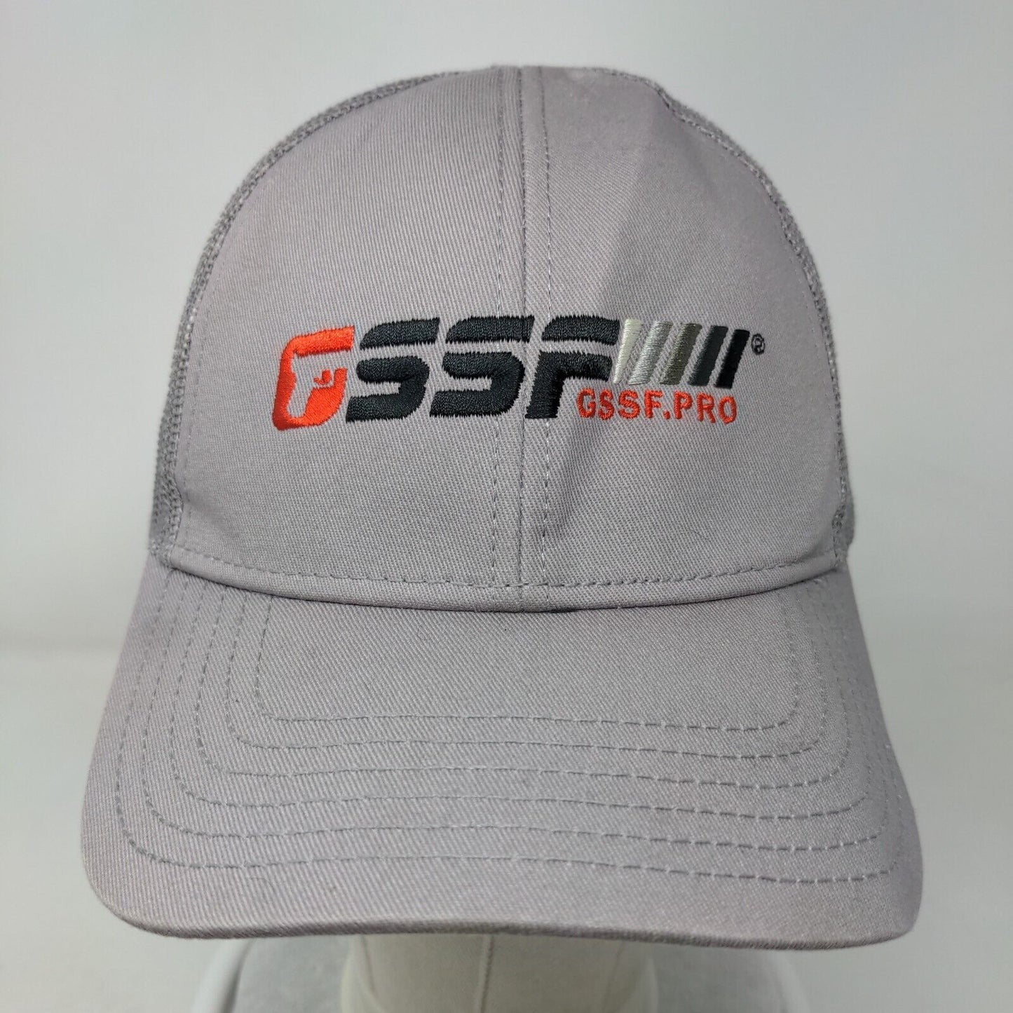 GSSF Pro Snapback Trucker Hat Gray One Size Adjustable Mesh Back Cap America