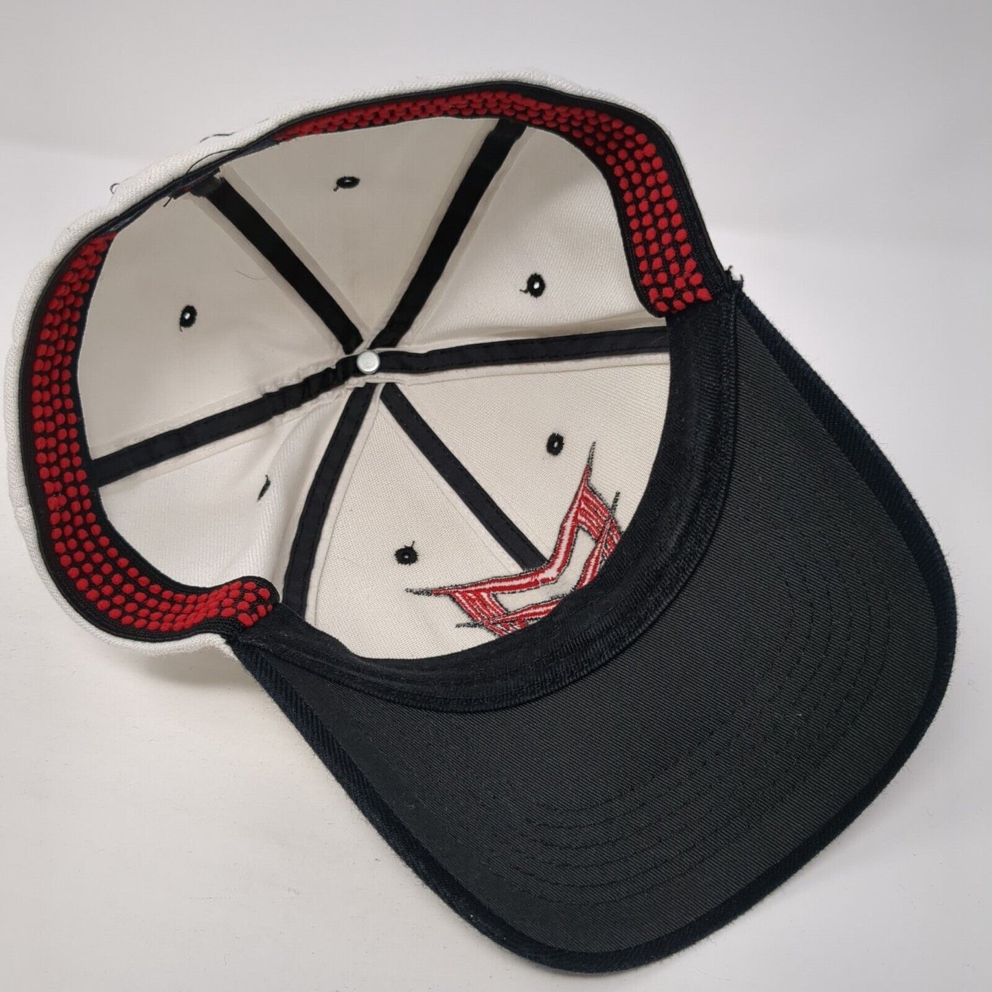 Cougars Fitted Hat White S/M Embroidered Logo Colorblock 6 Panel